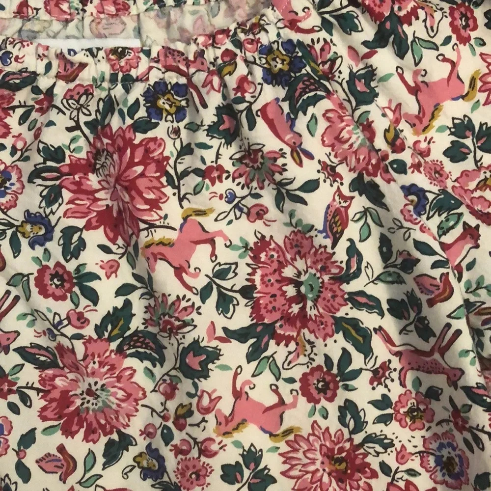 Old Navy l Pink Multi Color Woodland Floral Blouse